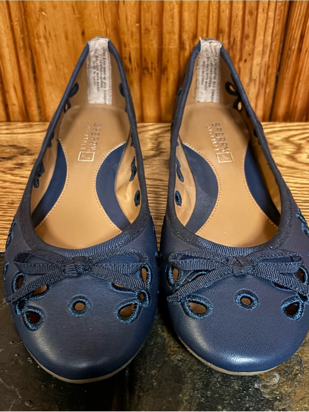 Sperry Women’s Navy Blue Top Sider Luna Ballet Flats Size 6.5 New